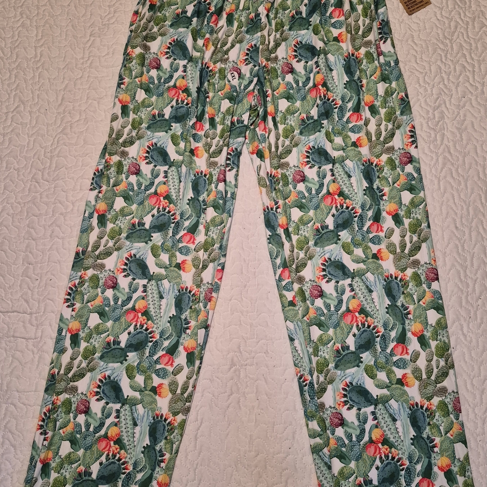 Cactus Print Pajama Pants